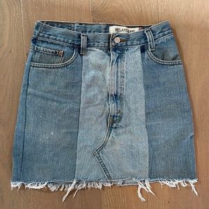 Levis patchwork denim skirt